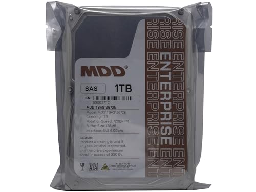 Image of MDD MAXDIGITALDATA 1TB 7200RPM 128MB Cache SAS 6Gb /s 3.5inch Internal Enterprise Hard Drive (MD1TSAS12872E) - [ NOT A SATA HDD ]