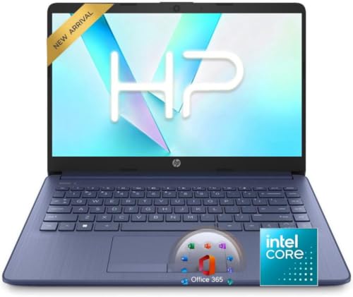Image of HP 14 inch Everyday Laptop • Copilot AI • Intel 4-Core Processor • 16GB RAM • 64GB + 1TB Cloud Storage • 2026 Edition • Windows 11 • Microsoft 365 • Thin & Portable