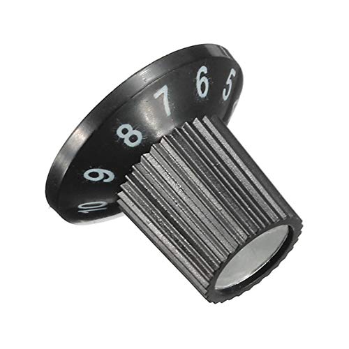 Fastrohy 12Pcs Guitar Amp Knob Amplifier Skirted Knobs Volume Tone Control For Fender, Black #TOP4