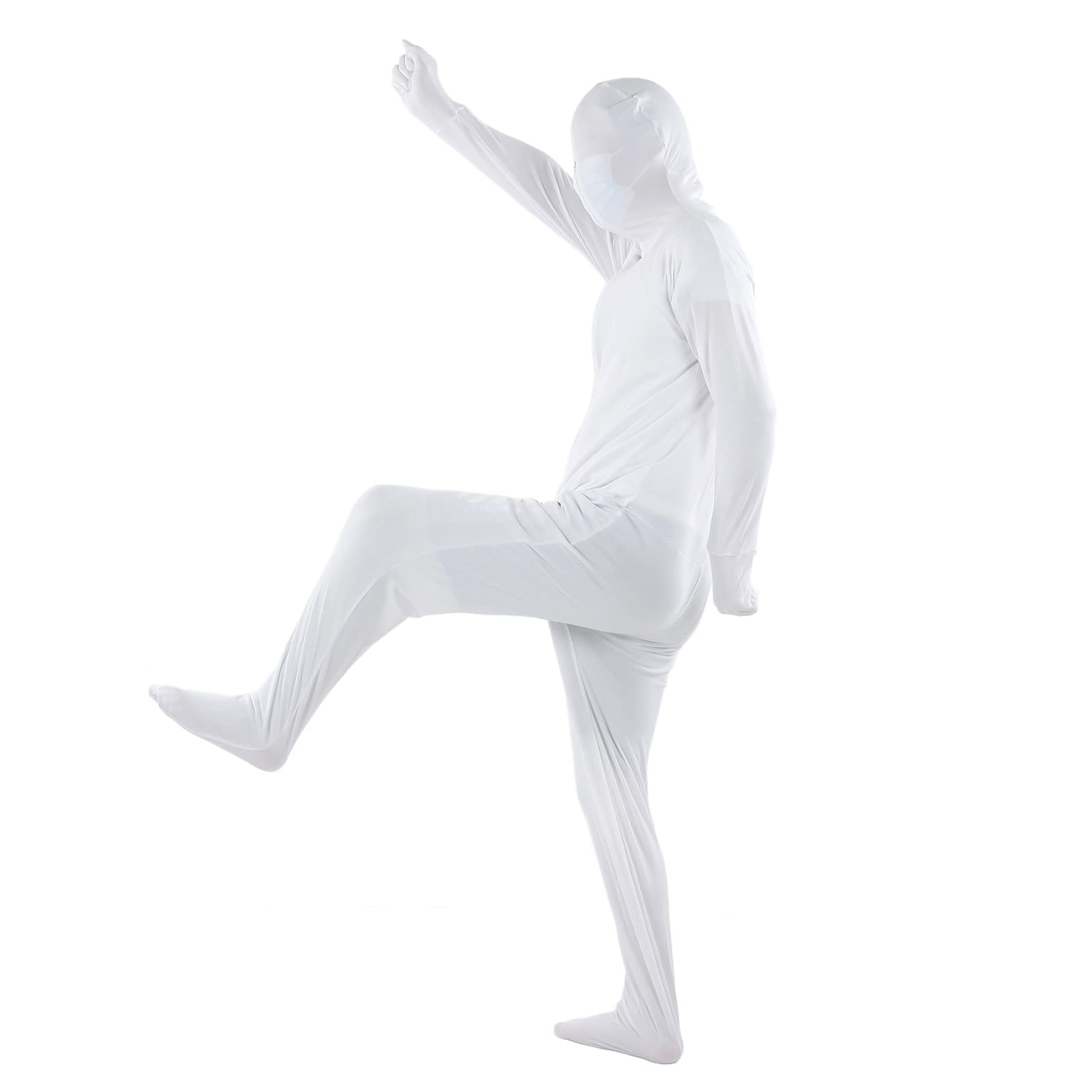 Tuta Intera In Lycra Per Chromakey – Body Unisex Elastico Per Effetti Speciali, Con Dita Separate E Cerniera Posteriore, Disponibile In Altezze 160/170/180cm E Vari Colori - 6