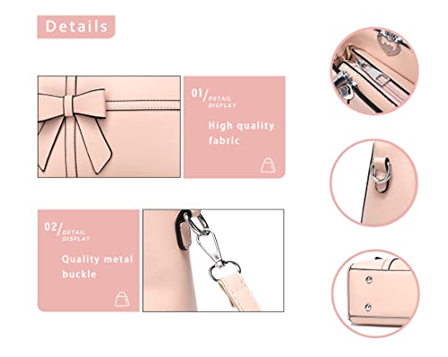 Image of JHVYF Women Tote bag Satchel Purses and Handbags for Women Shoulder Bags Bow Purse