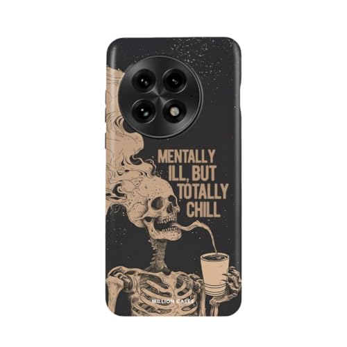 Image of MILLION CASES Back Cover Case for OnePlus 12 Scratch Resistant Anti-Slip Polycarbonate Shockproof Protective Durable Skeleton Mood Crystal Case for Men & Boys