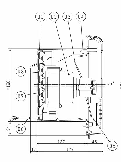 Amazon.co.jp: 三菱 浴室用換気扇【V-15BL4】 MITSUBISHI シャッター付