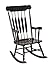 Gift Mark Adult Solid Rocking Chair, Espresso