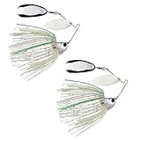 Freedom Tackle Speed Freak Compact Smallmouth Spinnerbait with Kilter Blade | 1/2 oz., Blue Back Herring, 2-Pack (PN: 52212-2PK)