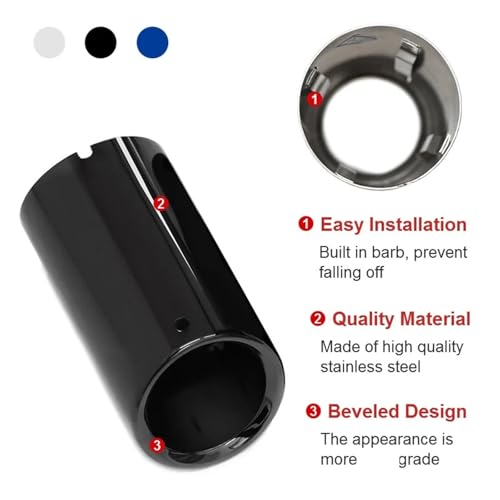 Embouts d'échappement pour BMW X5 G05 X6 G06 X7 G07 M Sport | Pack de 4 pièces noires