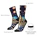 XZDWPY Cosmic Wonders Unisex Mid-Calf Socks 2 Black-2 Polyester Skin-Friendly Moisture-Wicking Fashionable Crew Socks