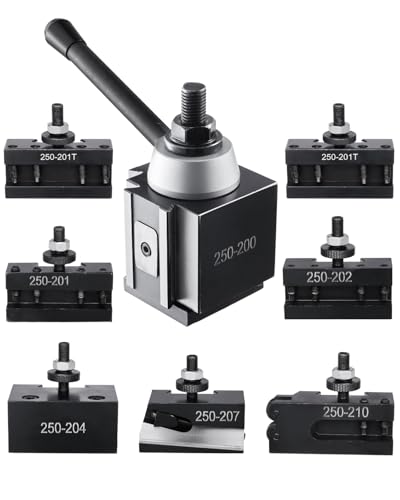 VEVOR Schnellwechsel-Werkzeughalter-Set, 8-teilig, Stahlhalter, für Mini-Drehmaschinen und...