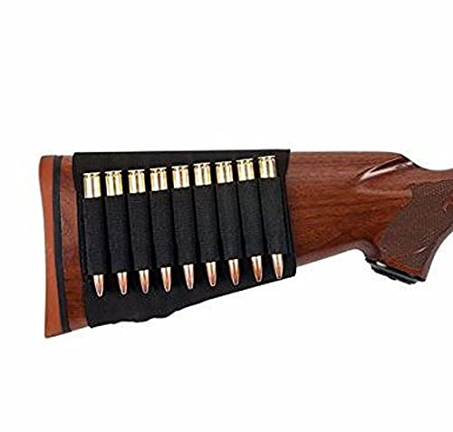 223 .243 .308 Caliber Rifle Butt Stock 9 Bullet Ammo Cartridge Holder Buttstock
