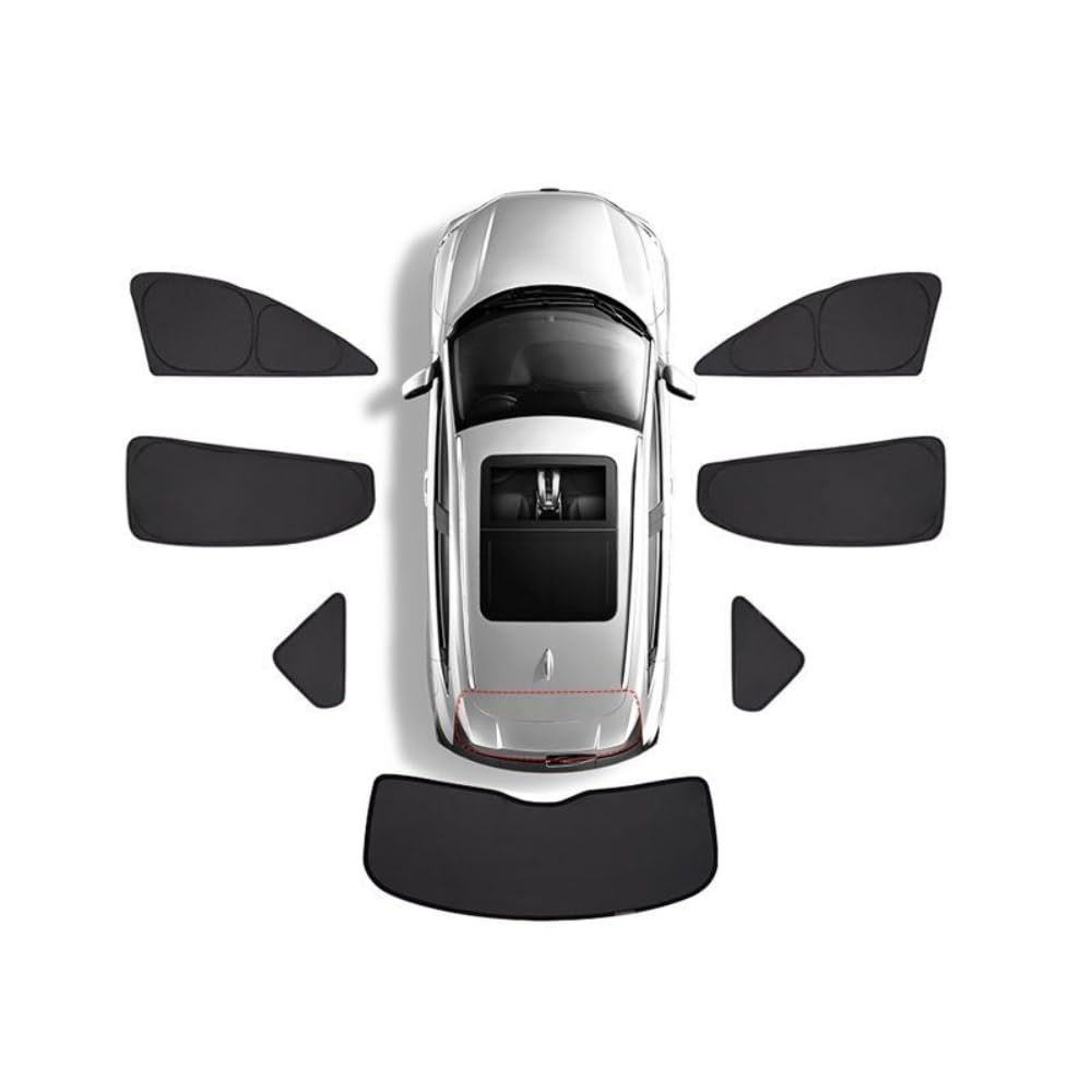 MSWBKHVUI Car Sun Shades,for MG ZS Heat UV Protection Sun Visor Car Sun Shade for Baby Blackout Blinds Provide Privacy Easy attach,7PCS Whole car