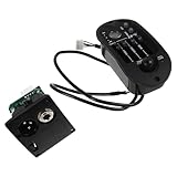 MAGICLULU 1satz Elektronische Akustikgitarre Band Eq und LCD Display Metallgehäuse für Aufnahme und Kaffeehaus auftritte ohne Batterie