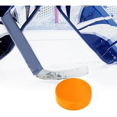 AceFox Heavy Training Ice Hockey Pucks - 10 oz Weight, 3'' Diameter, 1'' Thickness, 6 Pack (Weighted Puck)