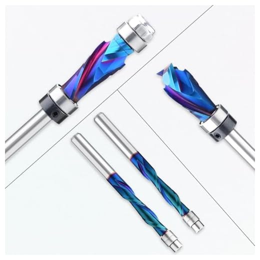 SILIVN Tongue and Groove Set, Router Bit Set, Wood Door Flooring 3 Teeth Adjustable, 1/2 Inch Shank T Shape Wood Milling Cutter Woodworking Tool, 2 Piece