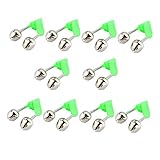 cheburashka rig zander 【QUALITÄT】 Angelglocken aus Kunststoffclip und Doppelmetallglocken sind durch eine Feder miteinander verbunden, die festgenagelt ist und nicht herunterfällt.