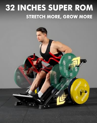 Image of Mikolo Linear Row Machine, Back Workout Machine for Home Gym, Plate-Loaded Back Machine with Linear Bearing, Back Row Machine LAT Training Equipment SR06 Ultra