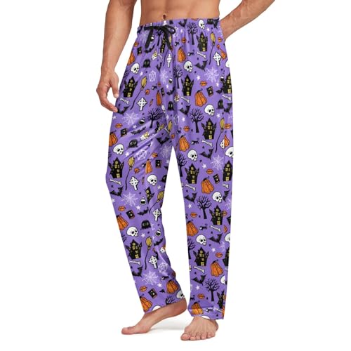 Mens Pajama Pants Lightweight Loungewear Comfy Jogger sleepwear Long Pj Bottoms with Pockets