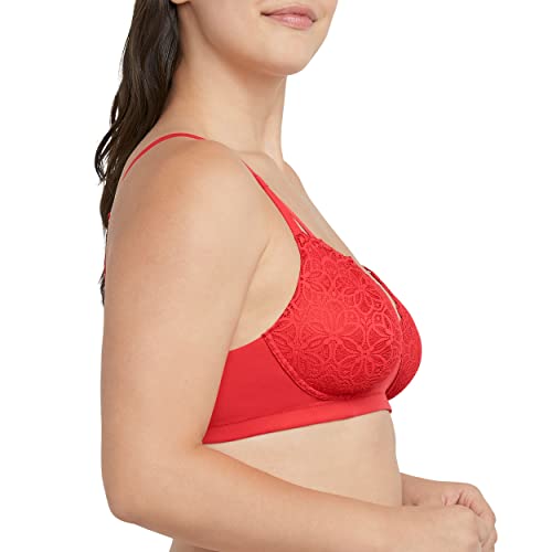 Image of Maidenform Women's M Soft Support Wireless Bralette, Soft Convertible Bra with Lace