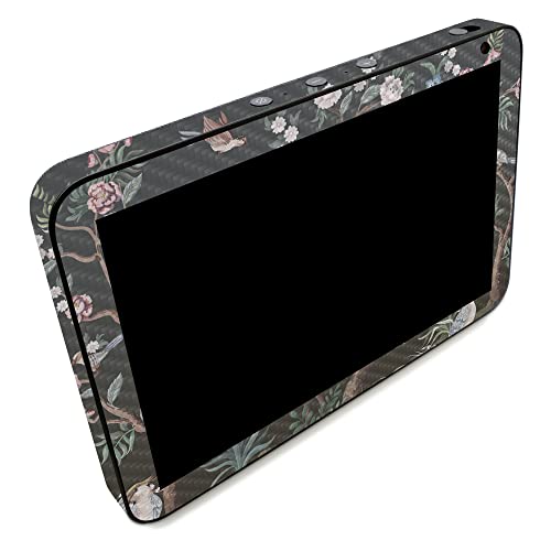 Image of MightySkins Carbon Fiber Skin Compatible with Amazon Echo Show 8 (Gen 2) - Asian Fabric | Protective, Durable Textured Carbon Fiber Finish | Easy to Apply | Made in The USA