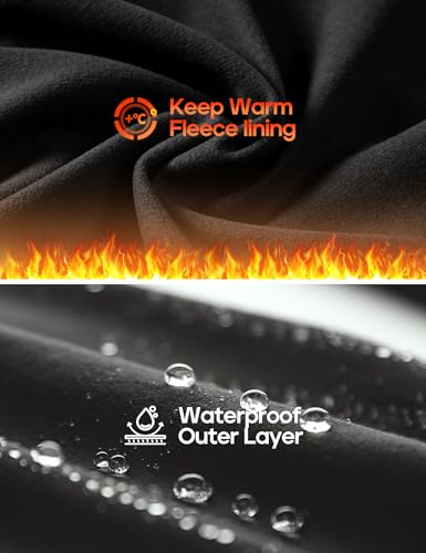 Heathyoga Fleece Lined Leggings Women with Pockets Water Resistant Thermal Leggings Winter Warm Yoga Pants Hiking Running2