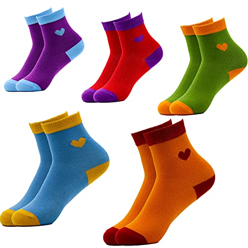 EMA MEGA GROUP Chaussettes femme, 5 paires de chaussettes de sport pour femme taille 31-35, chaussettes sneaker femme en 90% coton 5% polyester 5% élasthanne avec une boîte cadeau fixe Cover