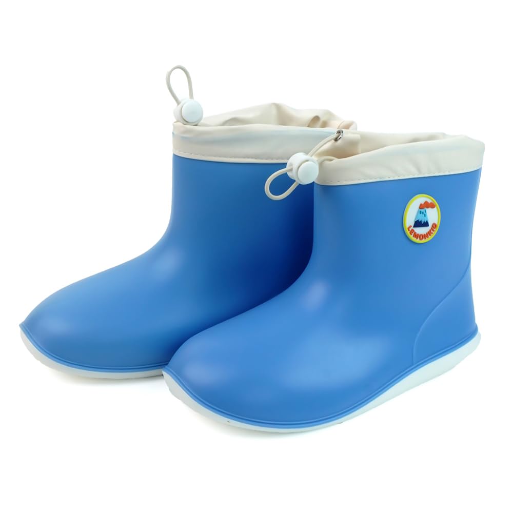 Little Surprise Box Blue & White Band Rubber Rain Gumboots for kids-image-28