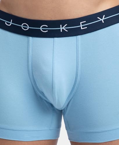 Image of Jockey NY16 Men's Super Combed Cotton Elastane Stretch Solid Trunk with Ultrasoft Waistband (Colors & Prints May Vary)