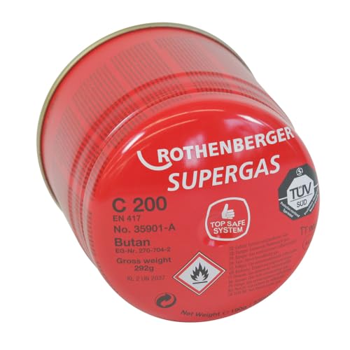 ROTHENBERGER Gaskartusche C200 A m. Sicherheitssystem | 035901-A |...