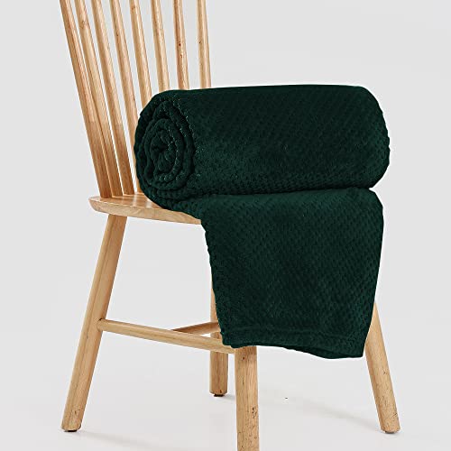 Bear & Panda Waffle Flannel Fleece Mink Throw, Sofa/Bedspread/travel Blankets, Honeycomb Super Soft, light-weighted, Warm - Image 2