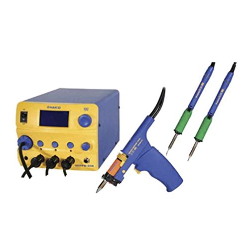 ESD-Safe FM-206 Desoldering Rework Station with One FM-2024 Desoldering and Two FM-2027 Soldering Irons, 410 Watt