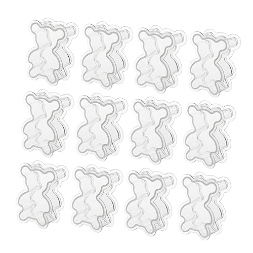 MINAOLULUS 12個透明小熊形状ラッピングボックス 小型 用キャンディ収納容器