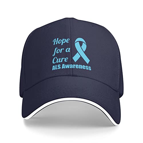 Gorra unisex estilo cowboy ajustable azul marino miniatura 1