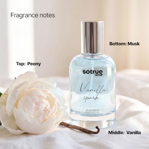 Image of Sotrue Vanilla Spark Perfume for Women | Long Lasting | Gift for Women | Premium Fragrance | EDP | 50ml