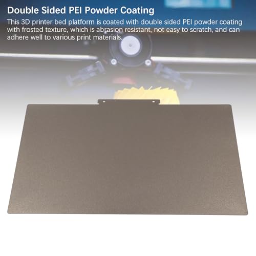 Doppelseitige Strukturierte PEI-Bauplatte für Raise3d E2, Pulverlackiertes PEI-Blatt für 3D-Drucker, Flexible Plattform aus PEI-Federstahl mit Klebebett, 254 X 368 Mm 0,5 Mm Dicke – Bild 4