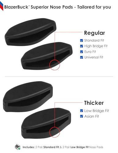 Image of BLAZERBUCK Replacement Nose Pieces for Oakley Frogskins Range /Frogskins Range XL /Top Knot /Side Swept /HSTN /Spindrift /Wildrye