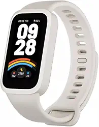 Relógio Mi Band 9 smart-band 9 ACTIVE (GLOBAL) (BRANCO) Pulseira Inteligente, Tela AMOLED 1,47, Relógio inteligente, Fitness, Pulseira Impermeável, 50 Modos Esportivos Bat 18 dias