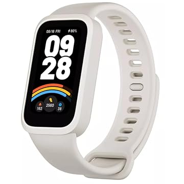 Relógio Mi Band 9 smart-band 9 ACTIVE (GLOBAL) (BRANCO) Pulseira Inteligente, Tela AMOLED 1,47, Relógio inteligente, Fitness, Pulseira Impermeável, 50 Modos Esportivos Bat 18 dias