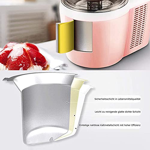 RONGJJ Eismaschine, Hauseismaschine, Softeismaschine, Aus Obst, Frozen Yogurt Machine Sorbet Frozen Fruit Dessert, Gray – Bild 6