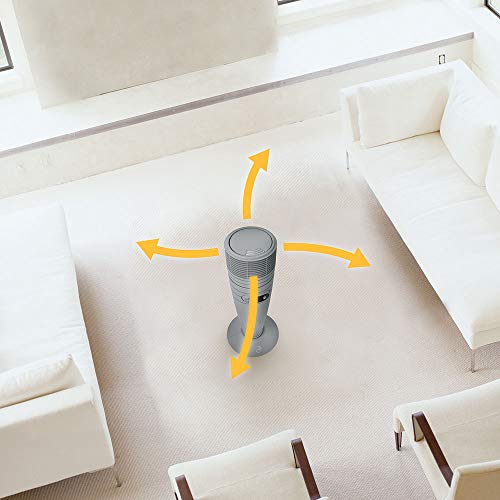 Lasko 6462 Full Circle Warmth Portable Electric 1500 Watt Oscillating Ceramic Tower Heater With Remote And Adjustable Thermostat, 2 Pack #TOP6