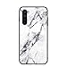 Produktbild MadBee für OnePlus Nord Hülle [mit HD-Schutzfolie], Marmor Kratzfeste 9H Glas Back & TPU Silikon Rahmen und weichem Bumper Stoßabsorbierende Schutzhülle (Marmor 1)