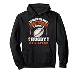 Cadeau pour Rugbyman entraîneurs de rugby sport, Cadeau rigolo pour fan de rugby et l'apéro, Cadeau amusant pour homme Rugbyman avec citation drôle humoristique, accessoire cool et rempli d'humour. Je suis un mec simple j'aime le rugby et l'apéro.