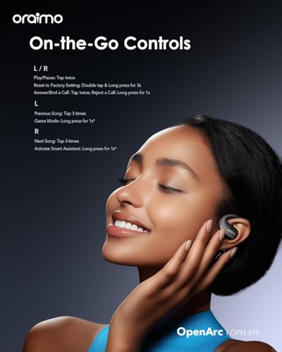 Écouteurs Bluetooth 5.4 Sport oraimo OpenArc pour Course à Pied
