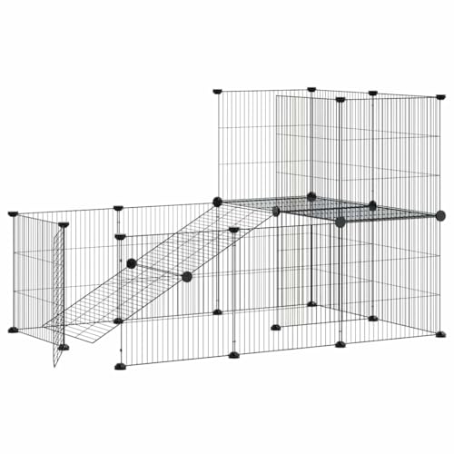 Cage pour petits animaux 20 pièces 35x35 cm acier modulable - 4