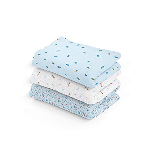 Papi Textil Cueiro Flanel Papi Estampado Para Bebê 80Cm X 60Cm Contém 03 Un