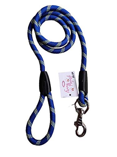 Furry Angels Rope Leash XTHICK for Large and Giant Breed Dogs -22 mm Thickness , Length - 6 Feet ( Color - Blue ) (B08P9SP9K3) Amazon Price History, Amazon Price Tracker