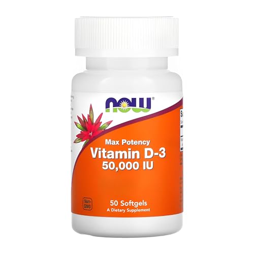 NOW Foods Vitamina D3 50 Cápsulas Importado