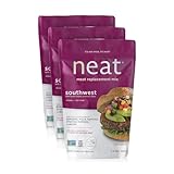 neat - Plant-Based - Southwest Mix (5.5 oz.) (Pack of 3) - Non-GMO, Gluten-Free, Soy Free, Meat Substitute Mix