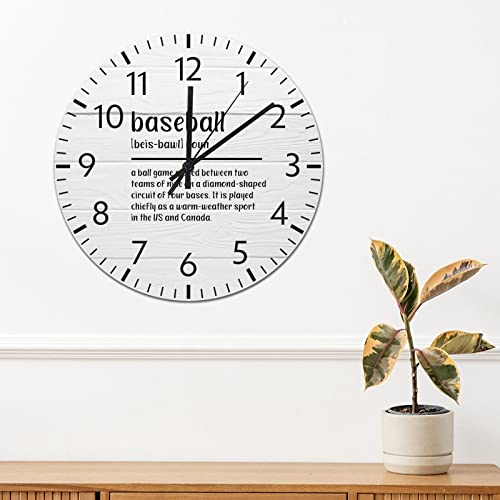 Horloge de cuisine baseball décorative pour toute la maison