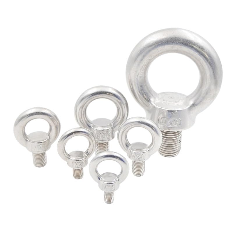 Pernos de ojo con rosca macho para elevación, Cáncamo de elevación Tornillos con argolla Pernos anillo Varios tamaños(Ring Screw,M27)