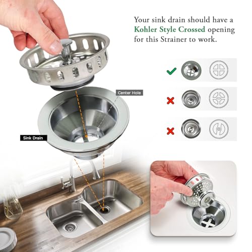 Basket para fregadero de cocina Highcraft acero inoxidable miniatura 5