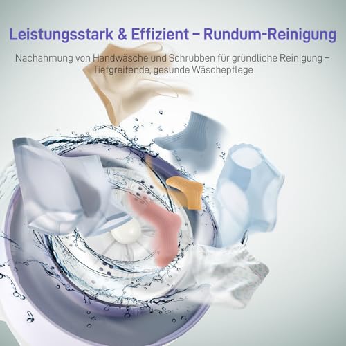 Unterwäsche-Wascher, tragbare Mini-Waschmaschine, verbesserte Mini-Waschmaschinen, wiederaufladbare drahtlose Waschmaschine, Wäschebecher für BHs, Unterwäsche, Socken (Violett)